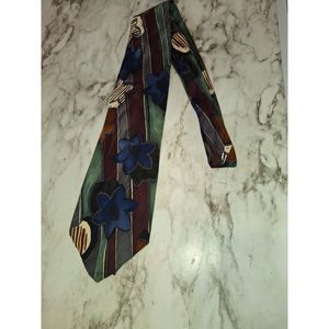 Chez Raffe Men's Suit Tie Flora Print Necktie